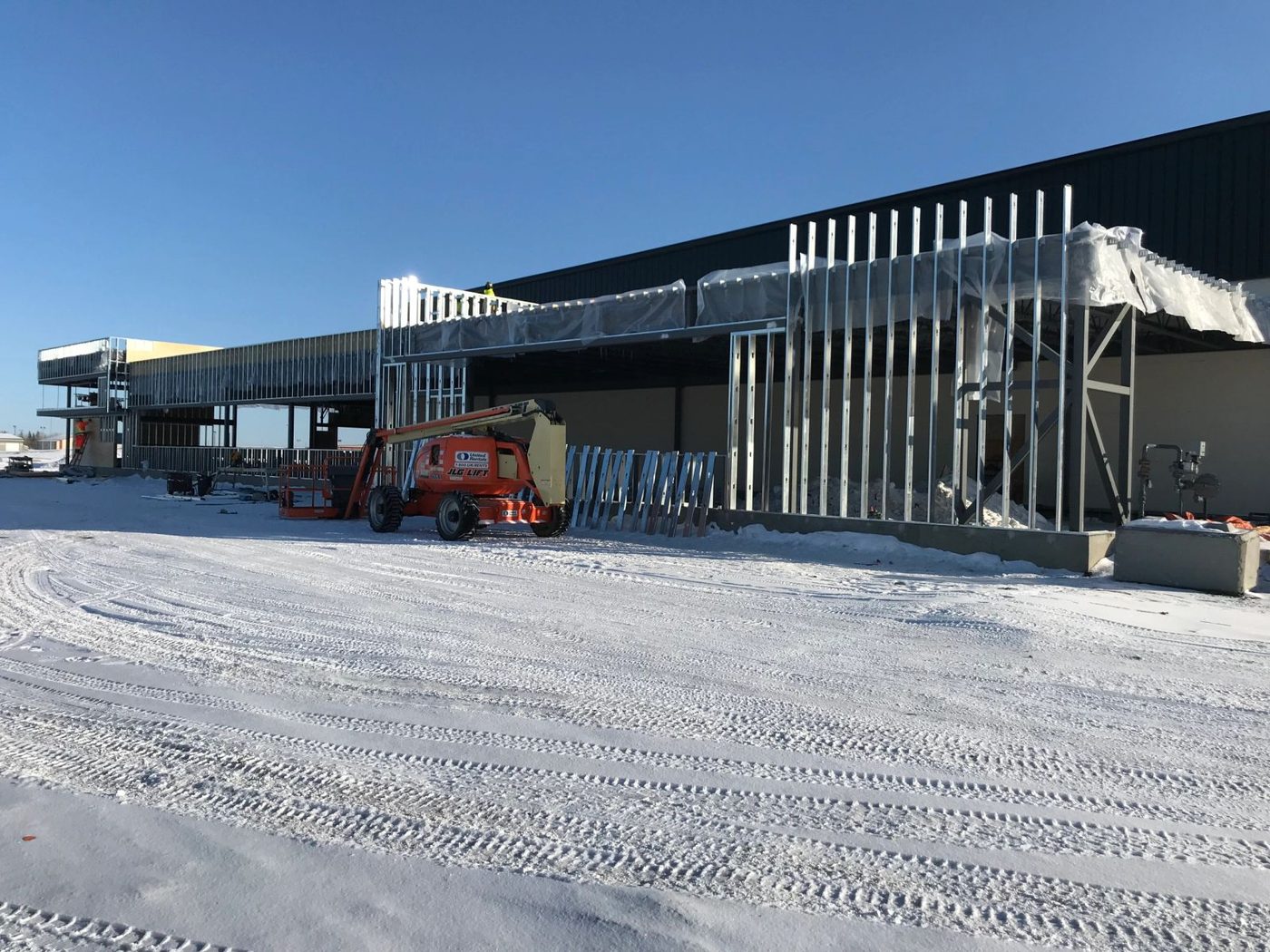 ATB commercial project – steel framing